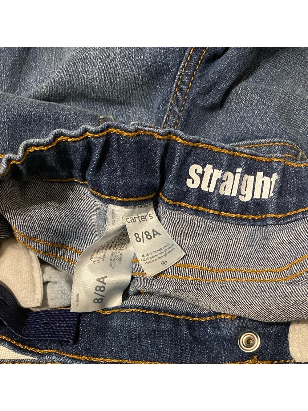 Carter's boys Classic Blue Denim Jeans Size 8